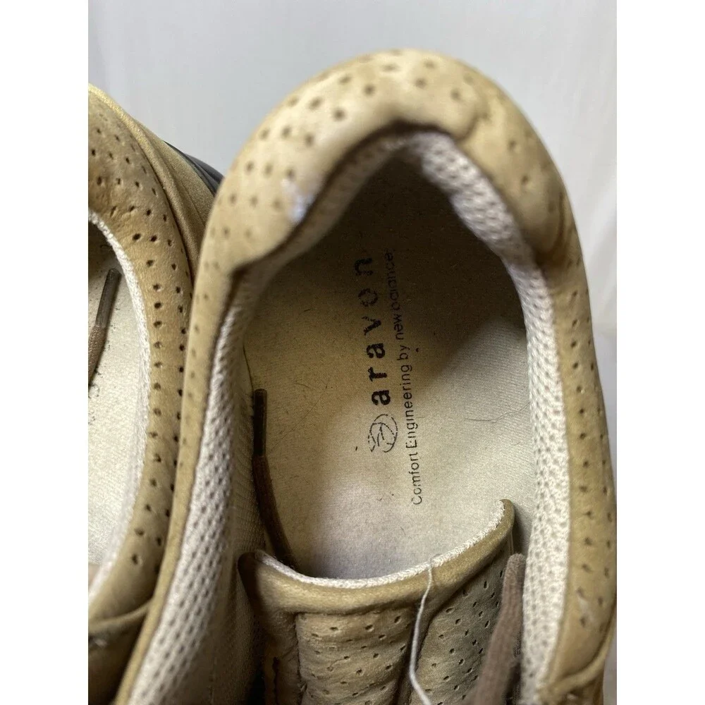 ARAVON  Womens Farren Oxford Shoes, Brown Nubuck Suede Leather, Size 8 EE